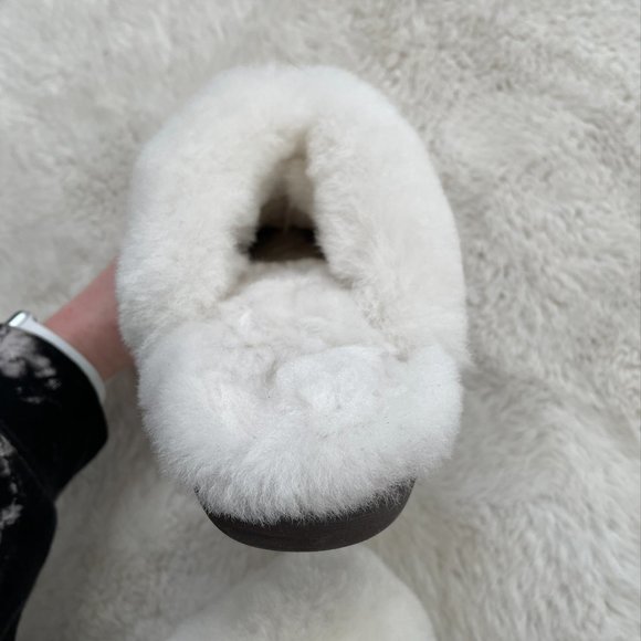 Nuknukk Sheepskin Suede Joy Slip On Slippers Sz 7 - Picture 7 of 7
